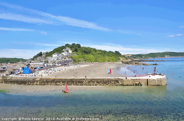 Summer's Day at Looe in South East Cornwall Picture Board by Rosie Spooner
