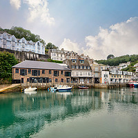 Buy canvas prints of Early morning on the River Looe in Cornwall by Rosie Spooner