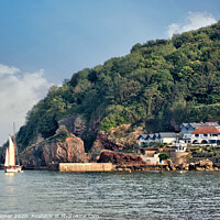 Buy canvas prints of The Cary Arms at Babbacombe Beach by Rosie Spooner