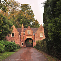 Buy canvas prints of Gate  House at Cockington by Rosie Spooner