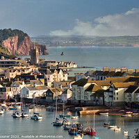Buy canvas prints of Teignmouth View early morning by Rosie Spooner