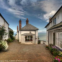 Buy canvas prints of End of the Lane at Clovelly in Devon by Rosie Spooner