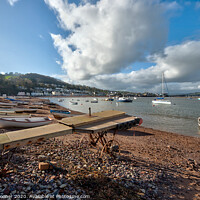 Buy canvas prints of The Old Boat Launch on Teignmouth Back Beach by Rosie Spooner