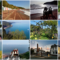 Buy canvas prints of St Marychurch and Babbacombe collage  by Rosie Spooner