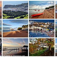 Buy canvas prints of Teignmouth and Shaldon throughout the seasons by Rosie Spooner