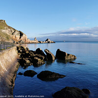 Buy canvas prints of Early morning at Anstey's Cove in Torquay by Rosie Spooner