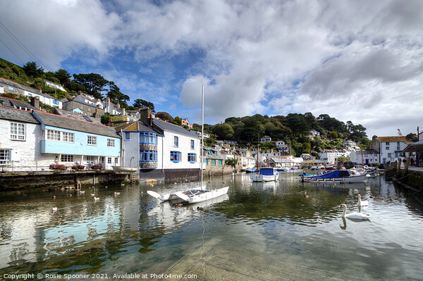 Reflections at Polperro Picture Board by Rosie Spooner