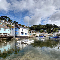 Buy canvas prints of Reflections at Polperro by Rosie Spooner