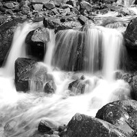 Buy canvas prints of Waterfall near Buttermere by Chris Chambers