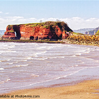 Buy canvas prints of Red Rock Dawlish Warren by Peter F Hunt