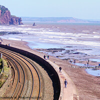 Buy canvas prints of Railway Line At Teignmouth by Peter F Hunt