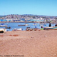 Buy canvas prints of Teignmouth Back Beach by Peter F Hunt