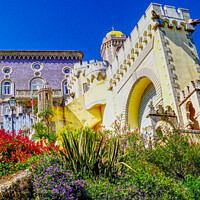 Buy canvas prints of Romantic Palace Of Pena by Peter F Hunt