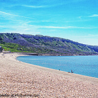 Buy canvas prints of Portland End Of Chesil Beach by Peter F Hunt