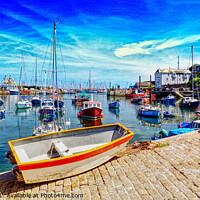 Buy canvas prints of Brixham A View From The Strand by Peter F Hunt