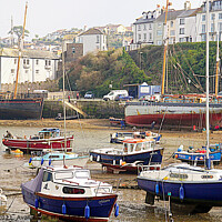 Buy canvas prints of Low Tide In Brixham  by Peter F Hunt