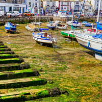 Buy canvas prints of A Colourful Low Tide by Peter F Hunt