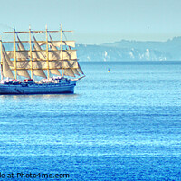Buy canvas prints of Golden Horizon Under Sail  by Peter F Hunt