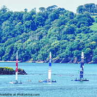 Buy canvas prints of Plymouth Sound Waiting For The Race by Peter F Hunt