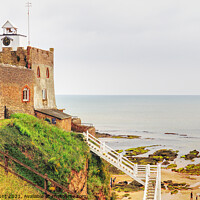 Buy canvas prints of Sidmouth Clock Tower And Jacob's Ladder by Peter F Hunt