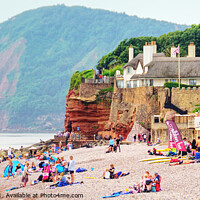 Buy canvas prints of Jurassic Coast At Sidmouth East Devon  by Peter F Hunt