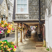 Buy canvas prints of Historic Dartmouth Butterwalk  by Peter F Hunt