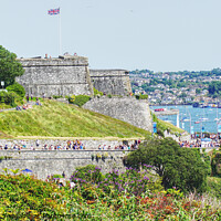 Buy canvas prints of Plymouth Hoe And Citadel  by Peter F Hunt