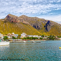 Buy canvas prints of The Mountains At Puerto Pollensa  by Peter F Hunt