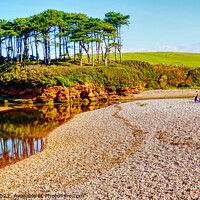 Buy canvas prints of Budleigh Salterton End Of The Beach by Peter F Hunt