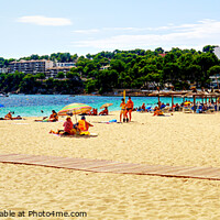 Buy canvas prints of Magaluf Beach Late September by Peter F Hunt