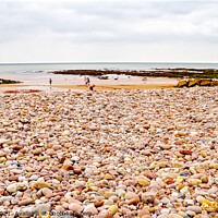 Buy canvas prints of Sidmouth Pebbles And Sand by Peter F Hunt