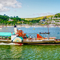 Buy canvas prints of PS Kingswear Castle On The River Dart by Peter F Hunt