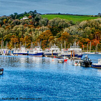 Buy canvas prints of Autumn On The River Dart by Peter F Hunt