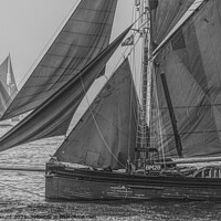 Buy canvas prints of Old Brixham Sailing Trawlers by Peter F Hunt