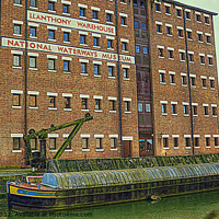 Buy canvas prints of National Waterways Museum Gloucester Dock  by Peter F Hunt