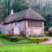 Buy canvas prints of The Old Gamekeepers Cottage Cockington Torquay by Peter F Hunt
