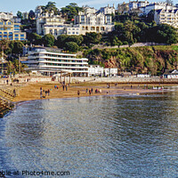 Buy canvas prints of January On Torre Abbey Sands Torquay by Peter F Hunt