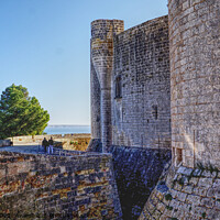 Buy canvas prints of The Castle Walls by Peter F Hunt