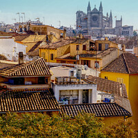 Buy canvas prints of View Over The Rooftops  by Peter F Hunt