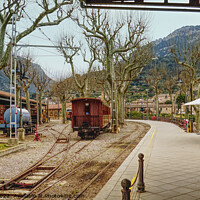 Buy canvas prints of Soller Railway Station Mallorca by Peter F Hunt