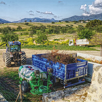 Buy canvas prints of Farming In The Foothills Of Mallorca by Peter F Hunt