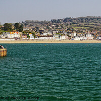 Buy canvas prints of View Of Lyme Regis From The Cobb by Peter F Hunt