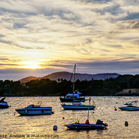 Buy canvas prints of Sun Going Down Over Portals Mallorca by Peter F Hunt