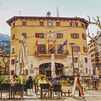 Buy canvas prints of Soller Town Square Mallorca by Peter F Hunt