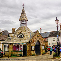 Buy canvas prints of The Market House Chagford Devon by Peter F Hunt