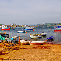 Buy canvas prints of Teignmouth Back Beach High Tide by Peter F Hunt