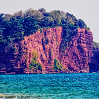 Buy canvas prints of The Red Cliffs Of Teignmouth by Peter F Hunt