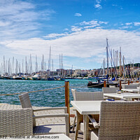 Buy canvas prints of A Waterfront View Palma Mallorca by Peter F Hunt