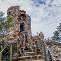 Buy canvas prints of The Watch Tower Mallorca  by Peter F Hunt