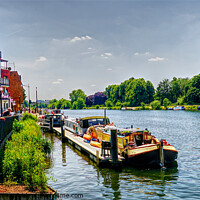 Buy canvas prints of River Thames At Kingston upon Thames  by Peter F Hunt
